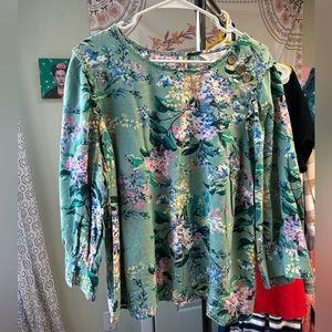 Lauren Conrad Floral Print Blouse Size 1X